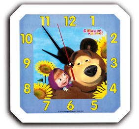 Вега "Маша и медведь" настенные часы