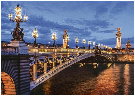 Фотообои Premium "Мост Александра III" (194х136 см, 4 листа)