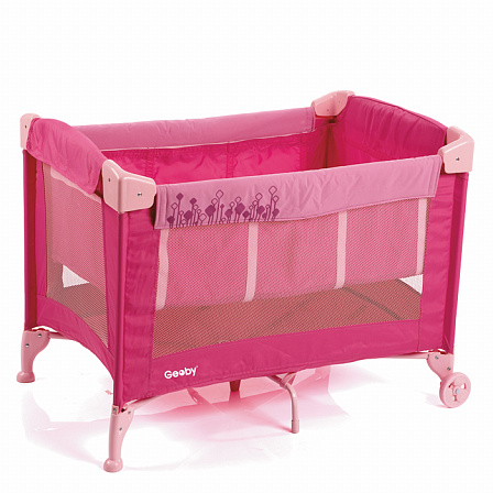 Geoby H1110 манеж-кровать, ц: розовый