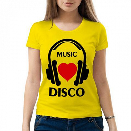 Футболка жен: Music Disco