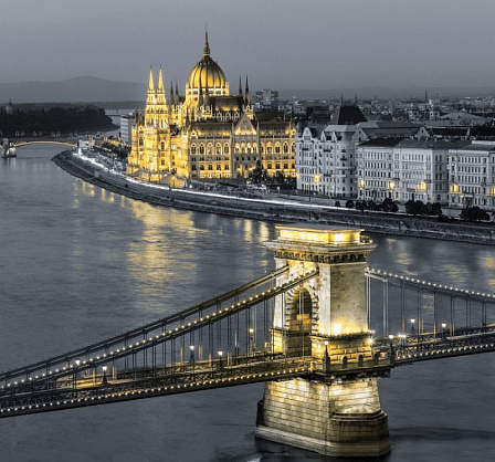 Фотообои Premium "Будапешт" (291х272 см, 12 листов)