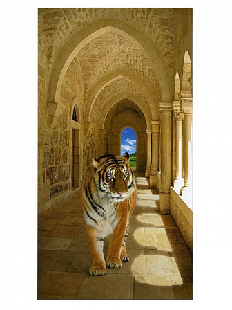 Фотообои Premium "Тигр" (97х204 см, 3 листа)