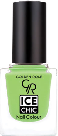 Golden Rose Ice Chic лак для ногтей, Зелёный неон