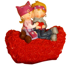 Копилка "Детки на цветочном сердце"