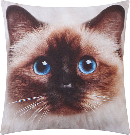 ЭТЕЛЬ подушка декоративная "Бирманская кошка" (40х40 см)