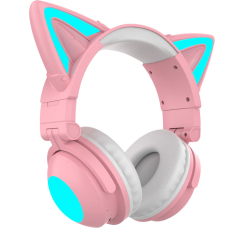 QUMO Party Cat Mini PINK bluetooth-стереогарнитура