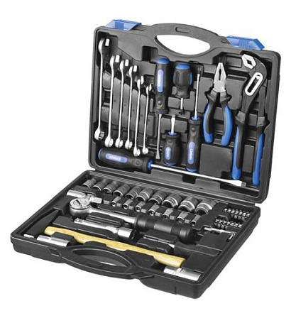 СИБИН набор слесарно-монтажного инструмента (56 предметов)