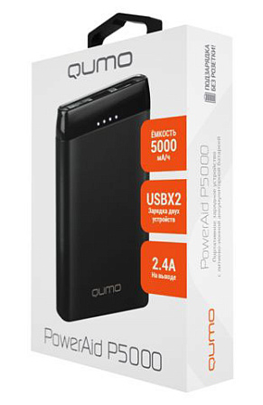 QUMO PowerAid P5000 внешний аккумулятор (5000 mAh)