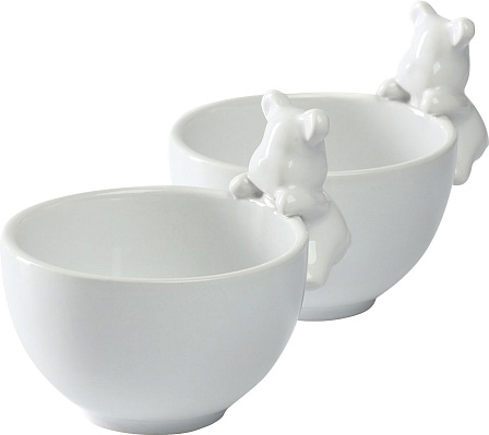 Набор мисок керамических "Мишка" (2 шт.)