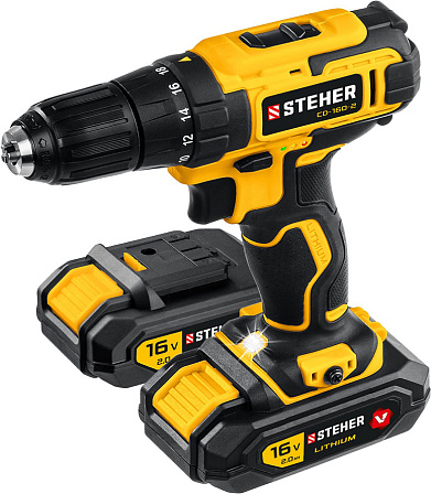 STEHER CD-160-2 аккумуляторная дрель-шуруповерт