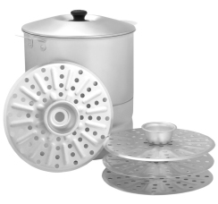 Манты-казан алюминиевый (6 литров, 4 диска)