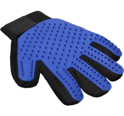 Перчатка-щётка для шерсти на правую руку с удлиненными зубчиками