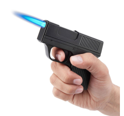 Зажигалка газовая с портсигаром ?Пистолет?