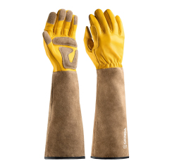 GRINDA "ROSE" кожаные садовые перчатки с увеличенной крагой