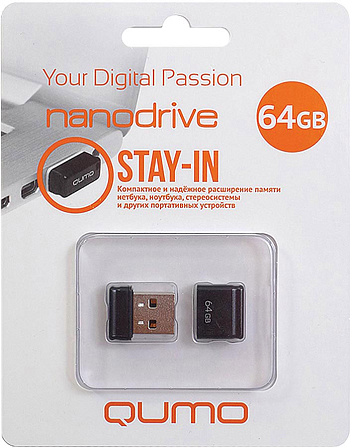 QUMO NanoDrive 64GB USB-накопитель