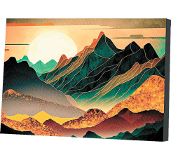 Картина по номерам ?Закат в горах? (30х40 см, 20 цветов)