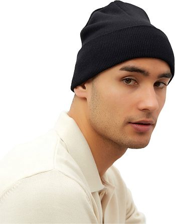 Шапка мужская двухслойная с отворотом