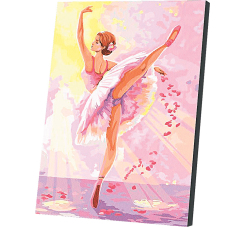 Картина по номерам ?Балерина? (20х30 см, 19 цветов)