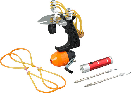 Рогатка рыболовная с лазерным целеуказателем