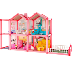 Кукольный дом с мебелью и аксессуарами (136 деталей)