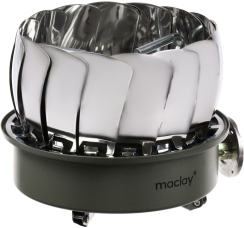 MACLAY плита газовая портативная с ветрозащитой