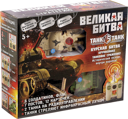 Танковый бой радиоуправляемый