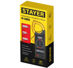 STAYER M266C цифровые токовые клещи