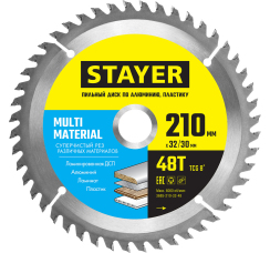 STAYER "MULTI MATERIAL" диск пильный (210 мм)