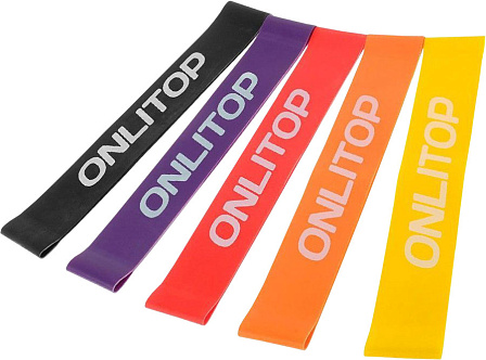 ONLITOP набор фитнес-резинок (5 шт.)