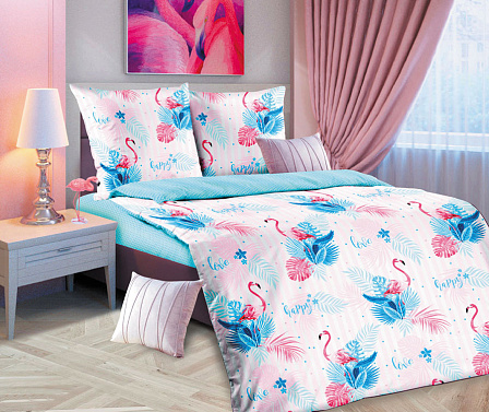 Комплект постельного белья "Фламинго"