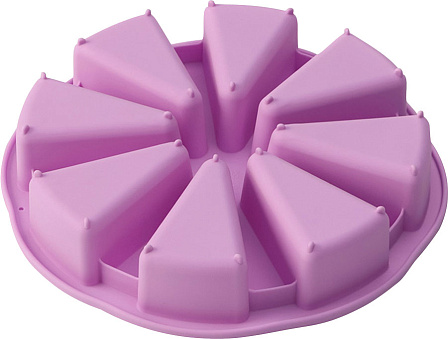 Форма силиконовая "Кусочки торта" (27,5*27,5*6 см)