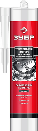 ЗУБР "Профессионал" термостойкий силиконовый герметик "МОТОР", 280 мл
