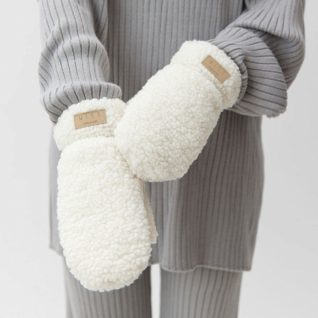 Варежки женские на искусственном меху "Warm"