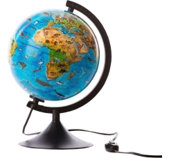 Глобус "Зоогеографический" с подсветкой