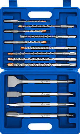 ЗУБР "Профессионал" набор зубил и буров "Буран" (13 шт.)