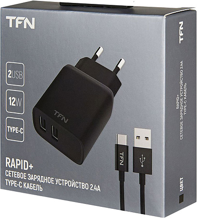 TFN RAPID+ 2.4A сетевое зарядное устройство