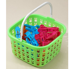 Прищепки для белья в корзинке (36 шт.)