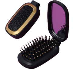 Расчёска массажная складная с зеркалом