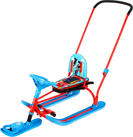 Снегокат "Twiny" со спинкой и родительской ручкой