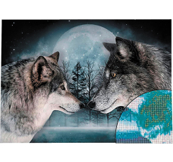 Алмазная мозаика ?Волки? (40х30 см)