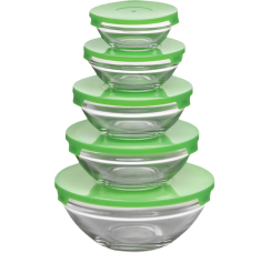 Набор стеклянных салатников (5 шт.)