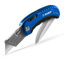 ЗУБР "Профессионал" технический универсальный складной нож 2в1