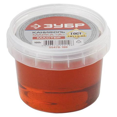 ЗУБР "МАСТЕР" канифоль (100 гр.)
