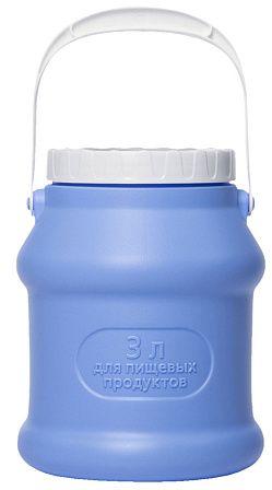 Бидон пищевой пластиковый (3 литра)