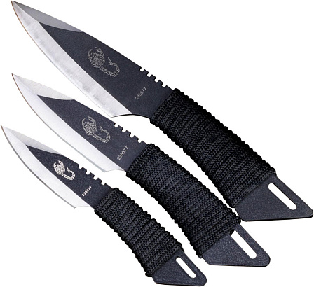 Набор метательных ножей в оплётке "Скорпион" (3 шт.)