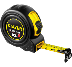 STAYER "BlackMax" рулетка с двумя фиксаторами (10 метров)