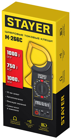 STAYER M266C цифровые токовые клещи
