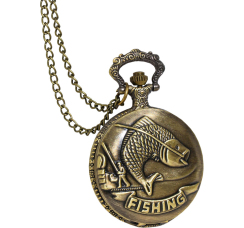 Часы карманные "Рыбалка"
