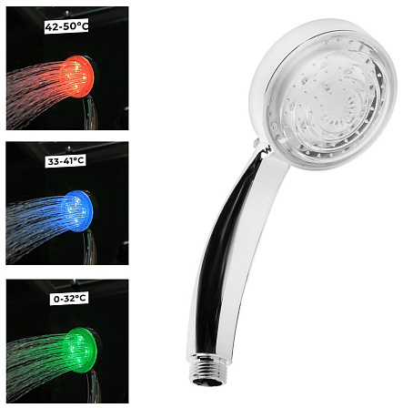ZEIN Z0015 душевая лейка с LED подсветкой