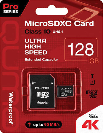 QUMO карта памяти Micro-SD 128 Gb Ultra Hight Speed